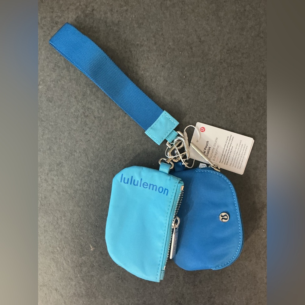 Lululemon Blue Wristlet Keychain